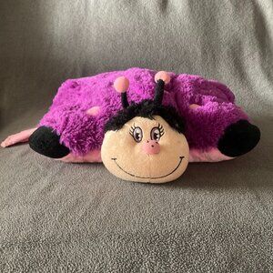 Pillow Pets Pee Wees Purple Ladybug Plush Stuffed Animal